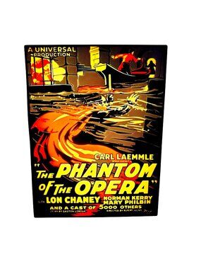 Phantom of the Opera LED Light Box - Vintage Horror Movie Poster Sign - 1925 Lon